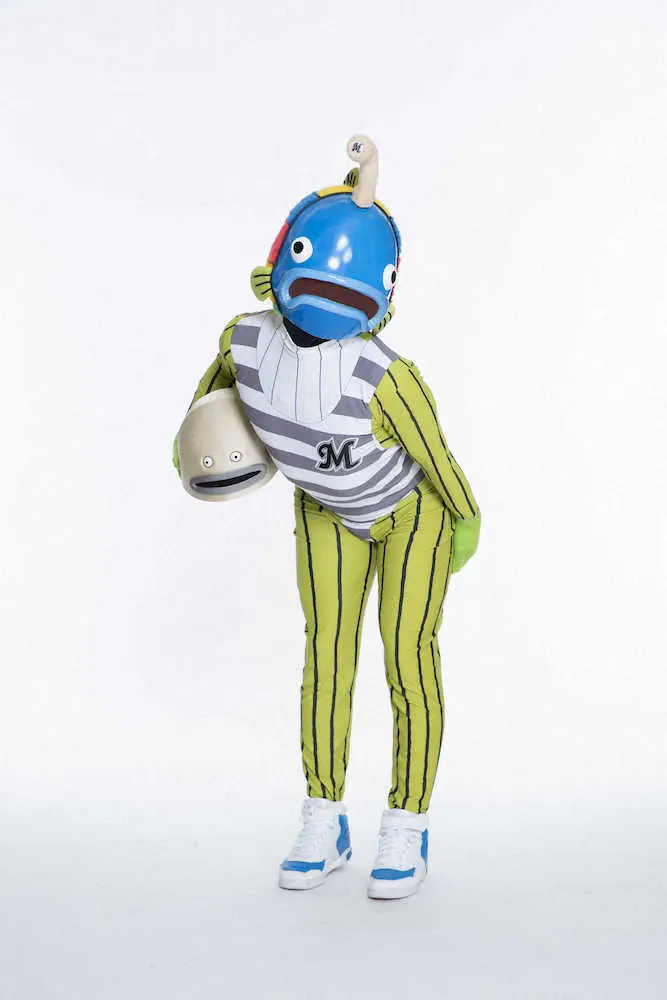 千葉ロッテマリーンズのオフィシャルキャラクター 謎の魚 スポニチ Sponichi Annex 野球