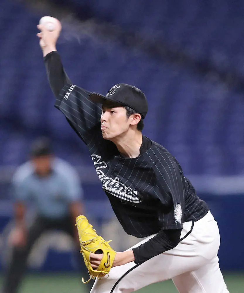 【画像・写真】ロッテ・佐々木朗　実戦最速158キロマーク　1軍で自身初の中6日も5回1安打1失点