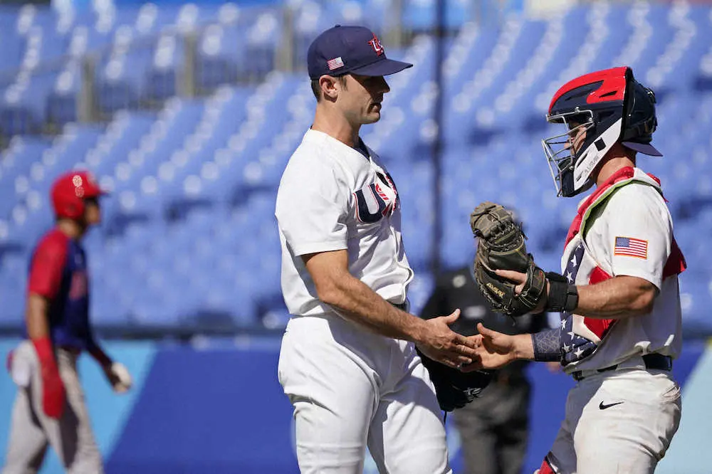 【画像・写真】五輪野球　米国が酷暑の一戦を制す　メジャー通算108勝のカズミアーが5回無失点の好投