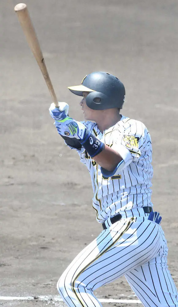 【画像・写真】井上広大が3安打4打点　「ここのところ、素晴らしい。集中力、勝負強さ」　阪神・平田2軍監督語録