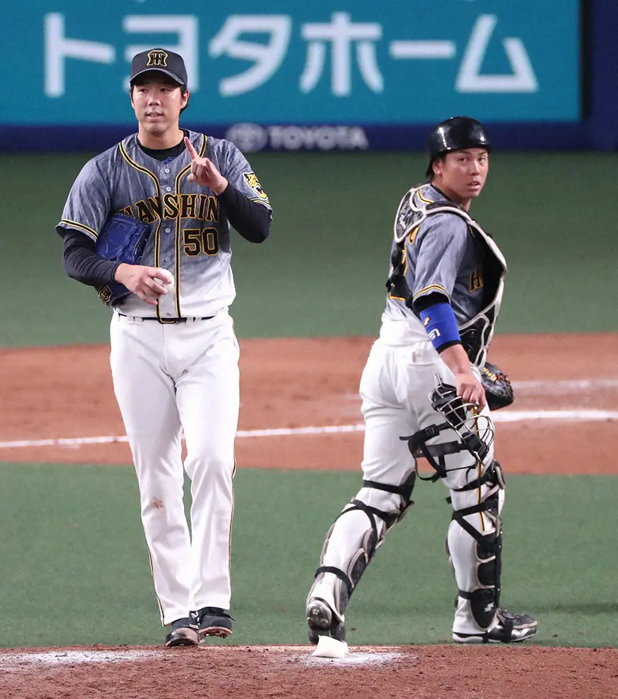 【画像・写真】7月度月間バッテリー賞　阪神・青柳＆梅野が2カ月連続で受賞　