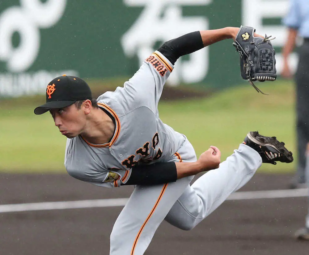 【画像・写真】巨人・直江　後半戦ローテ当確　4回3失点も原監督「いいところも出た」