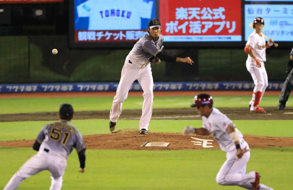 【画像・写真】阪神・藤浪　5回2失点でエキシビション最終戦を終える　楽天打線は特別ルール活用で全員左打者並べる
