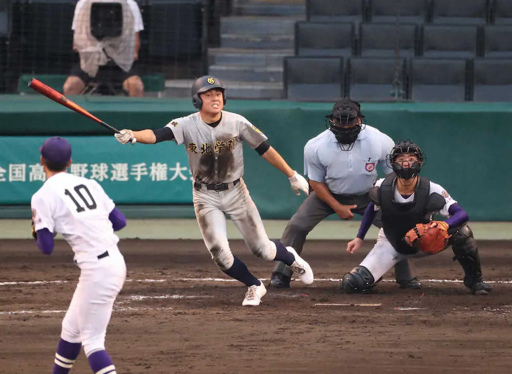 【画像・写真】東北学院　初出場で初勝利！山田、愛工大名電討ち2安打4打点