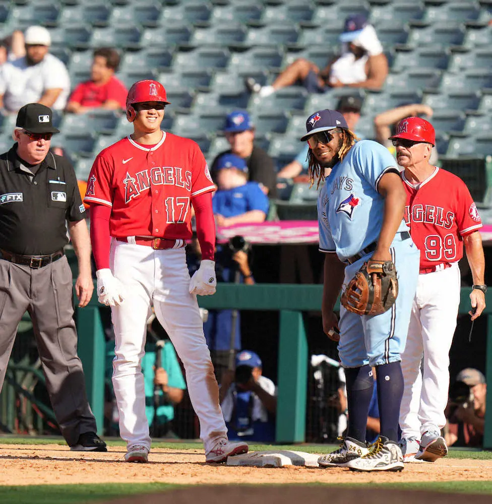 【画像・写真】エンゼルス・大谷　ゲレロとキング直接対決で本塁打なしも17打席ぶり快音