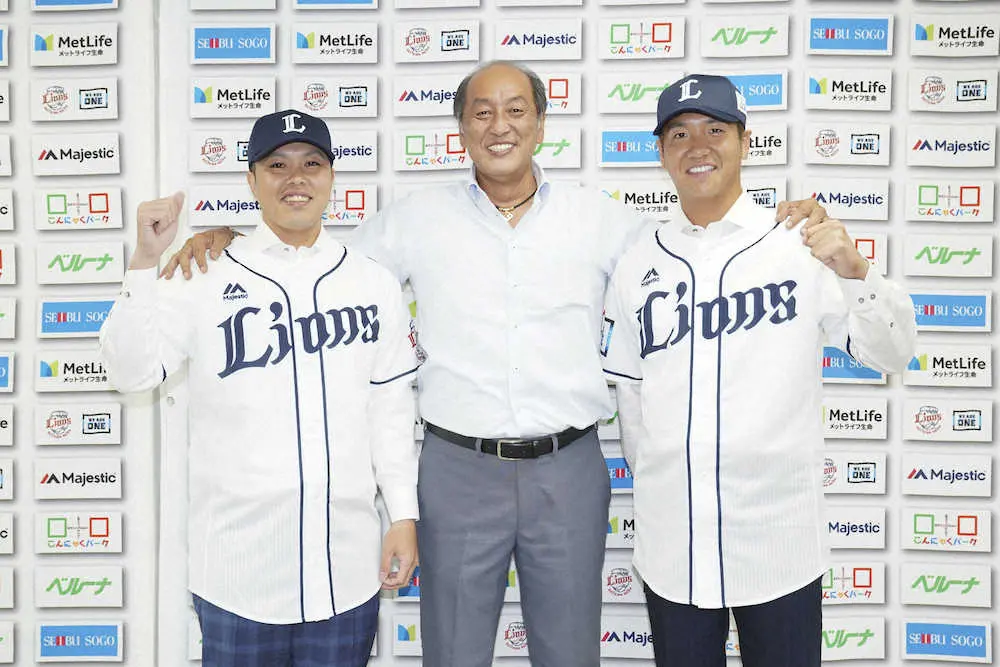 【画像・写真】日本ハムから新加入の西武・平沼が入団会見、即ベンチ入り