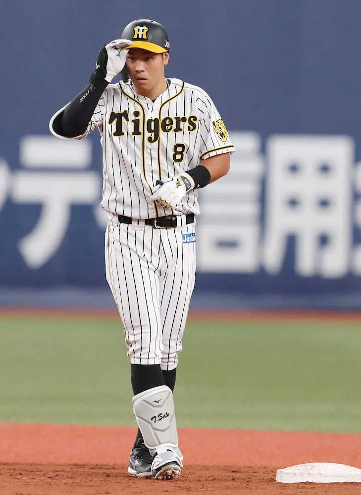 【画像・写真】「初心」取り戻した猛打賞　阪神大敗の中、佐藤輝は手応え「何とか食らいついて安打が出ている」