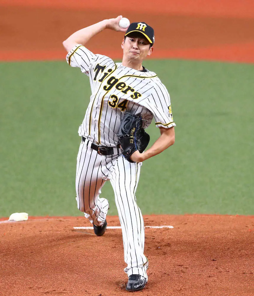 阪神 二保 粘り強く6回途中まで3失点 移籍後初勝利の権利手にして 及川にバトン スポニチ Sponichi Annex 野球