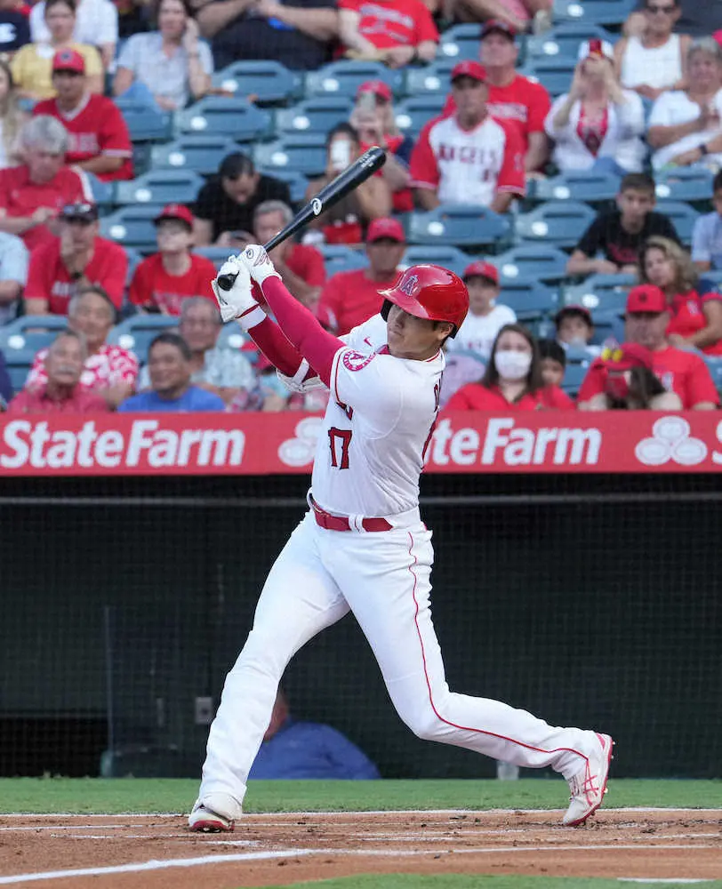 【画像・写真】大谷翔平　初回に3試合ぶり“弾丸174キロ”39号ソロ！ゲレロに4本差、打点はトップに3打点差