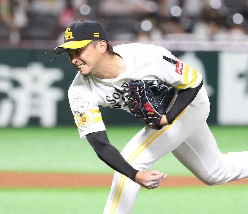 【画像・写真】ソフトバンク・東浜　自己最多11奪三振で今季最長8回零封に大満足「でき過ぎじゃないですかね」