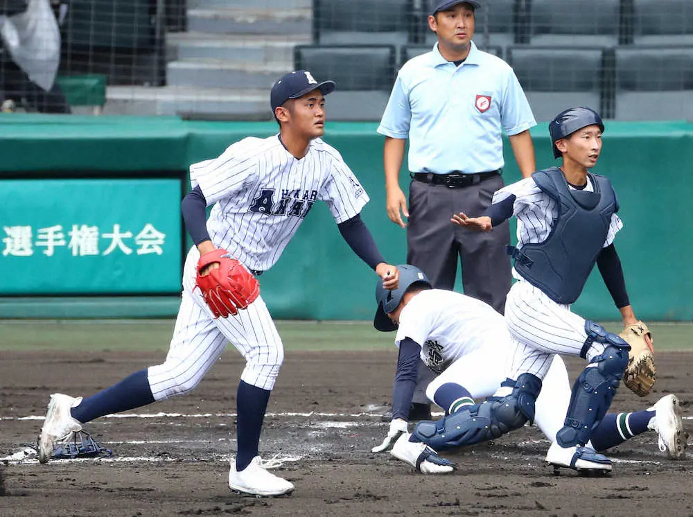 【画像・写真】阿南光・森山　179球完投も8失点に「悔しい」　今年度限り定年の中山監督に勝利届けられず