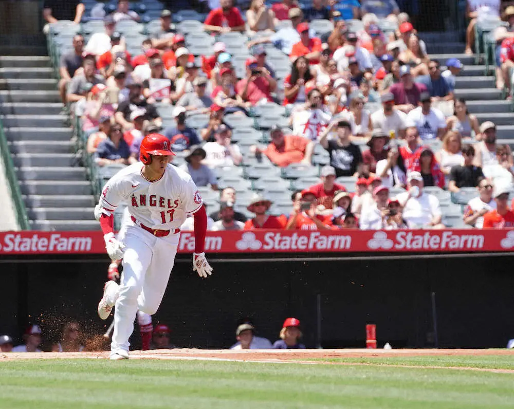 【画像・写真】大谷が1番打!6試合目で“リードオフ・サイクル”達成　MVP大本命もオッズ1.1倍に