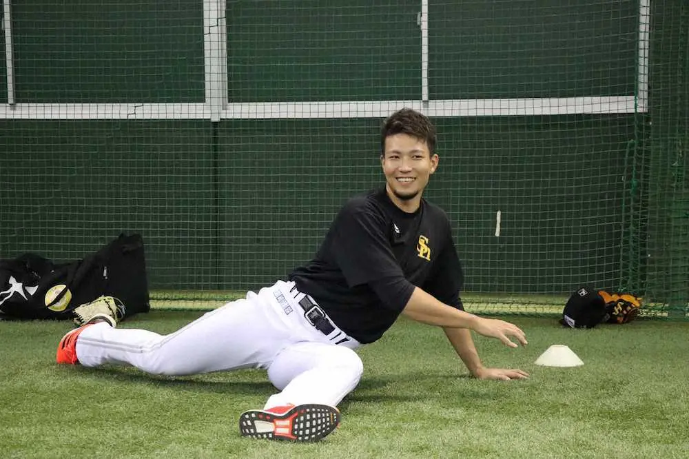 【画像・写真】ソフトバンク・千賀　甲斐と金バッテリーで投手陣球団新記録39イニング連続無失点へ気合　18日先発
