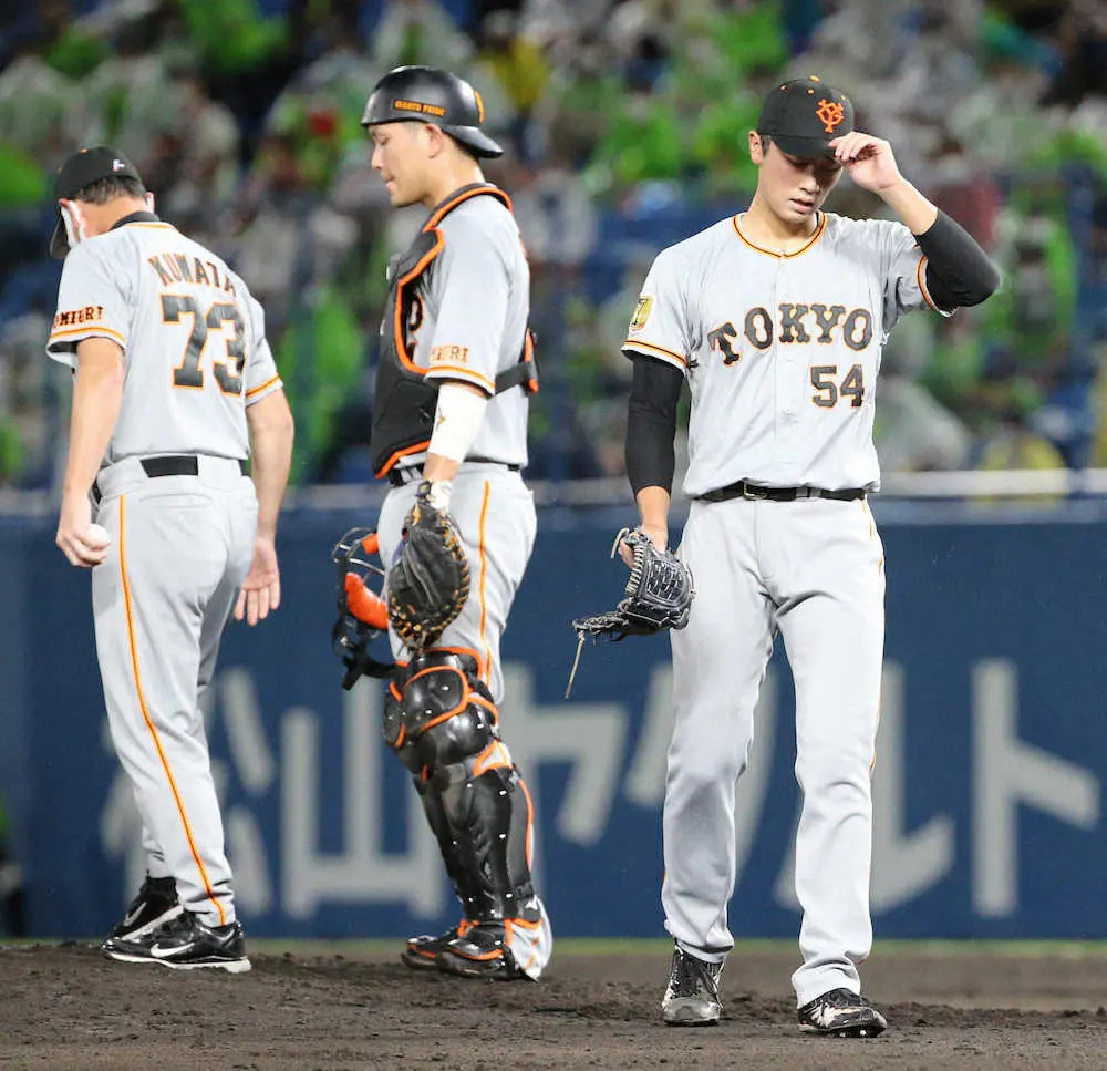 【画像・写真】巨人・直江　5度目の先発もまたプロ初勝利お預け「次は自分の投球をしたい」