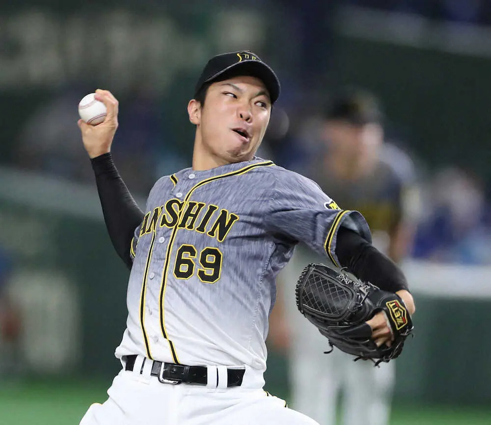 【画像・写真】阪神・石井大　後半戦初登板を1回無失点「1点差の場面で0点で帰ってくることができてよかった」