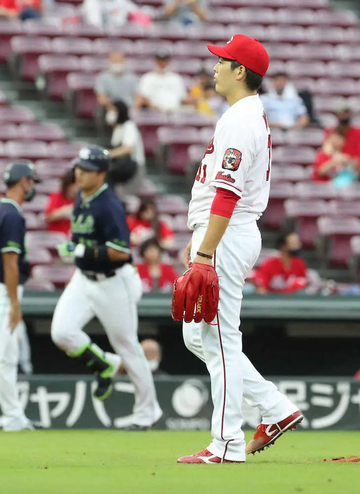 【画像・写真】広島・九里　またKO　2試合連続3被弾　奮起促す佐々岡監督「しっかり調整して次戦に準備を」