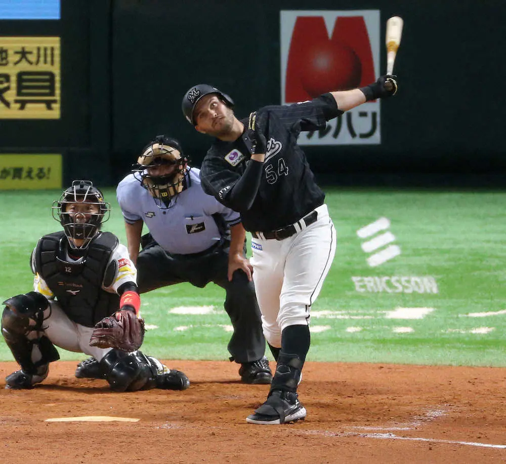 【画像・写真】ロッテ　レアード、寿司弾ならぬ予想外の「秘打」で決勝点