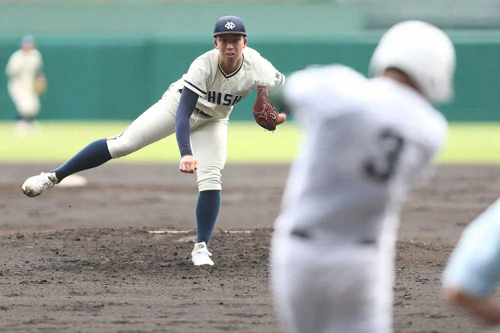【画像・写真】大雨被害の故郷に届けた二刀流の活躍　2打点&粘投の長崎商・城戸が誓った使命「みなさんにパワーを」