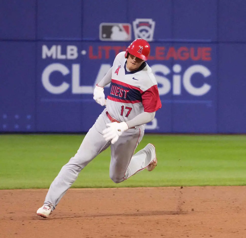 【画像・写真】リトルリーグの聖地でエンゼルス・大谷が1安打2四球1盗塁！子供たちの前で「フォア・ザ・チーム」体現