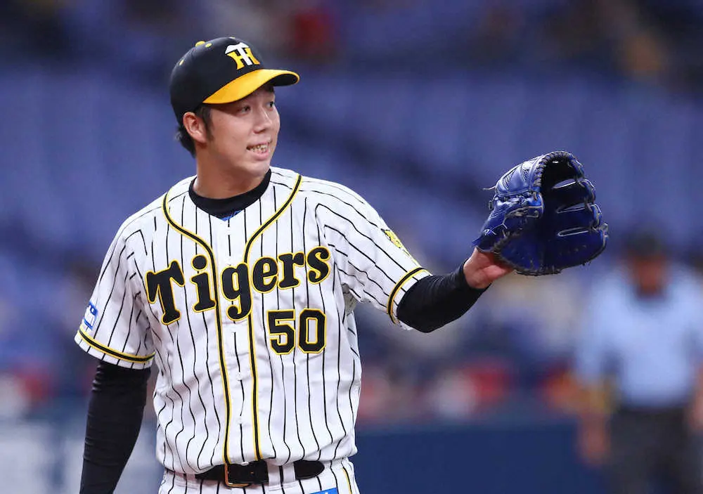 【画像・写真】粘りの阪神・青柳は7回2失点　自身初の2ケタ10勝目の権利を手に降板