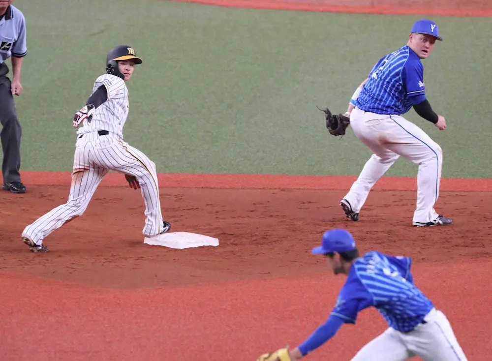 【画像・写真】20盗塁でリーグ単独トップの阪神・中野「チームのために頑張った結果、盗塁王になれれば」