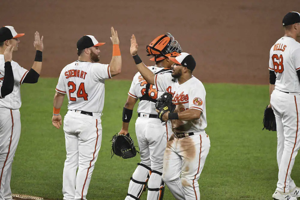 【画像・写真】オリオールズが連敗を19で阻止　大谷先発のエンゼルスに逆転勝ち