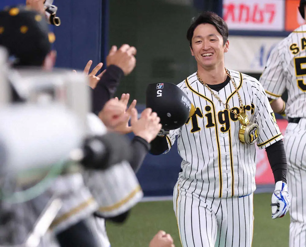 【画像・写真】阪神・近本　今季4本目の先頭打者弾　自身初の2桁本塁打も目前