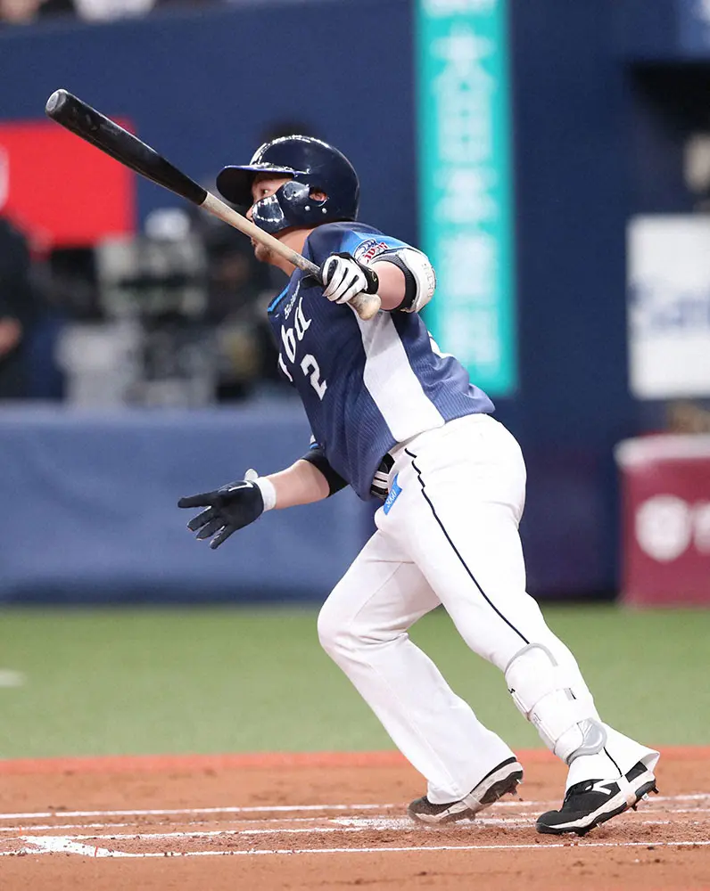 【画像・写真】森の代役、西武・岡田が右前適時打「必死のパッチです。必死です」