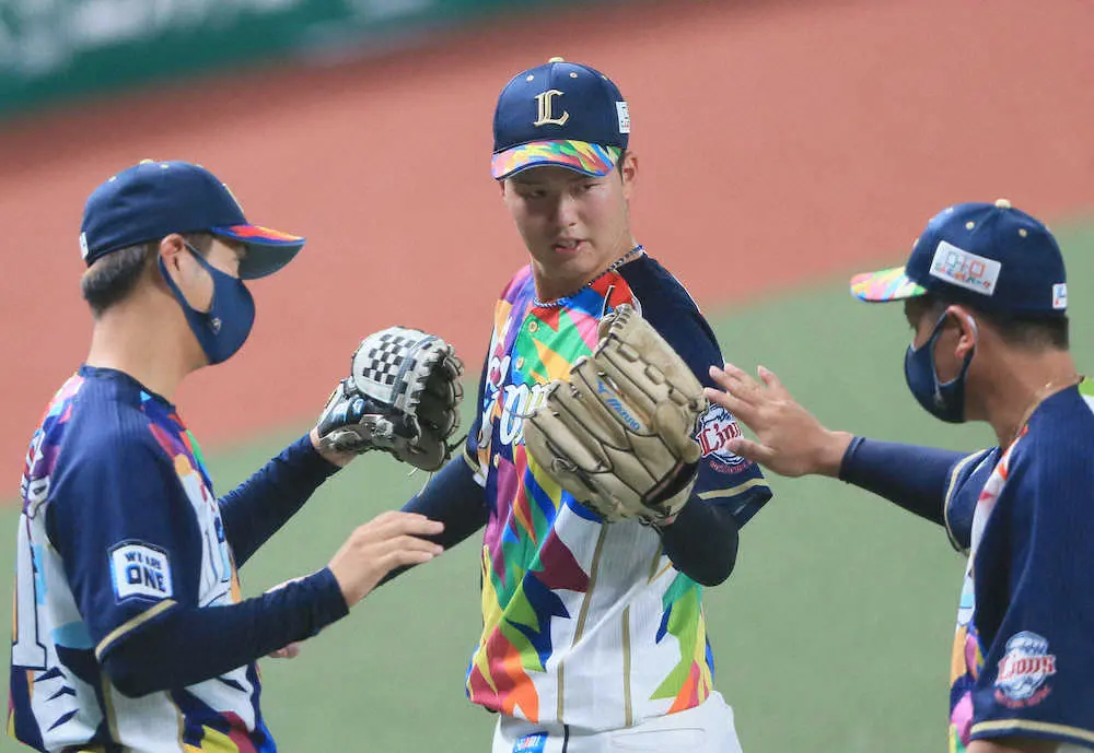 【画像・写真】西武　3年目の20歳右腕・渡辺が5回無失点でプロ2勝目　「いい意味で『無』の状態で臨めた」