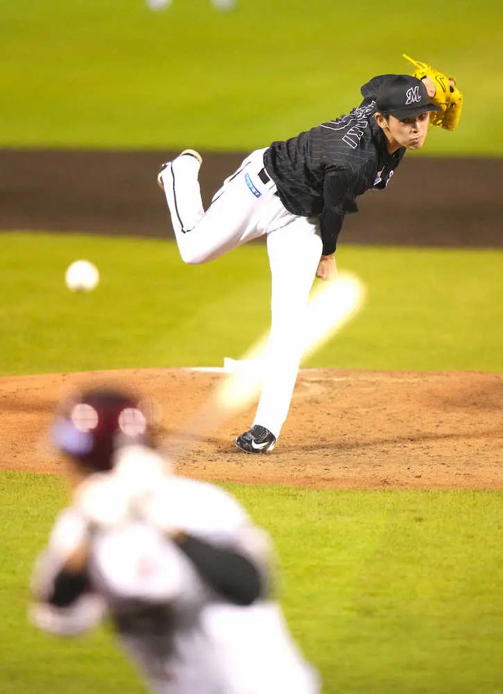 【画像・写真】ロッテ佐々木朗が粘投5回無失点　2勝目権利持ち降板も初回投球反省「次こそ長い回を投げれるように」