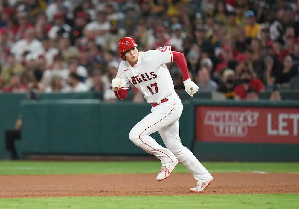 【画像・写真】大谷翔平　球団初の20盗塁＆40発！5回に二盗成功、久々「2番・DH」出場