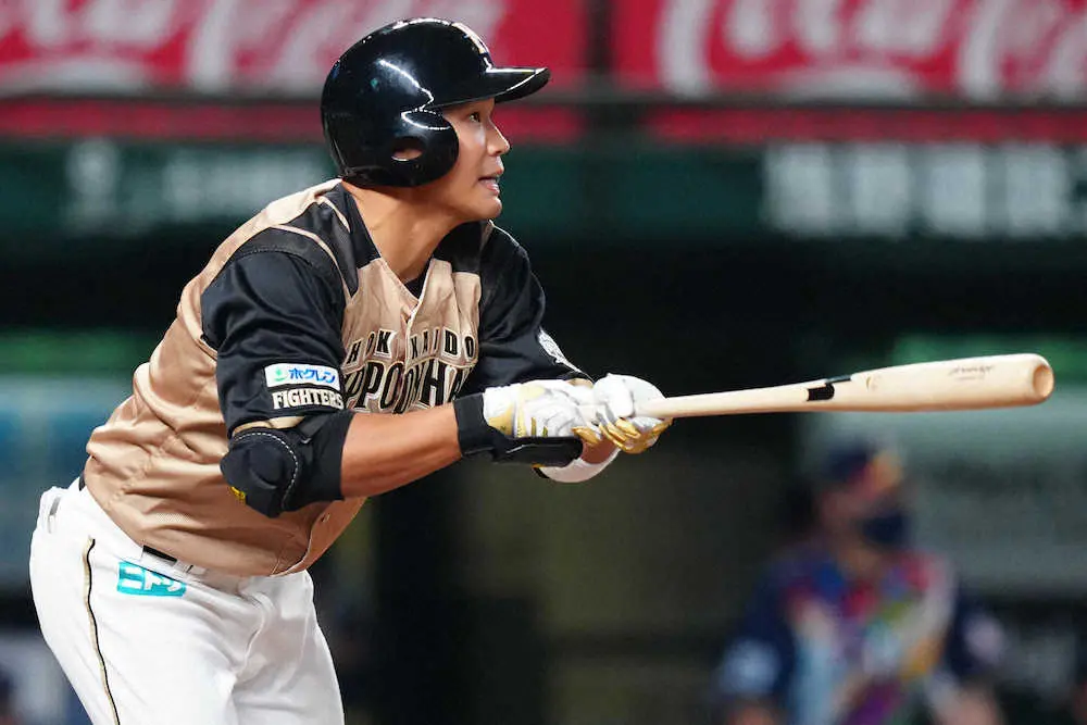 【画像・写真】日本ハム・王柏融　先制の満塁一掃打！2試合連続の3打点