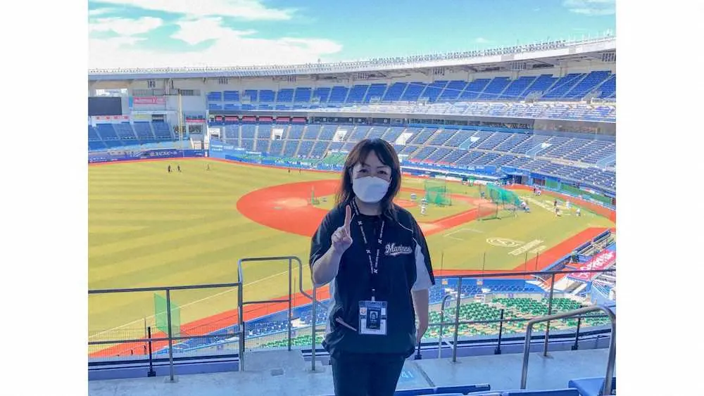 【画像・写真】ロッテが千葉本拠地1000勝に王手　場内アナウンス担当・谷保さん「感慨深い」