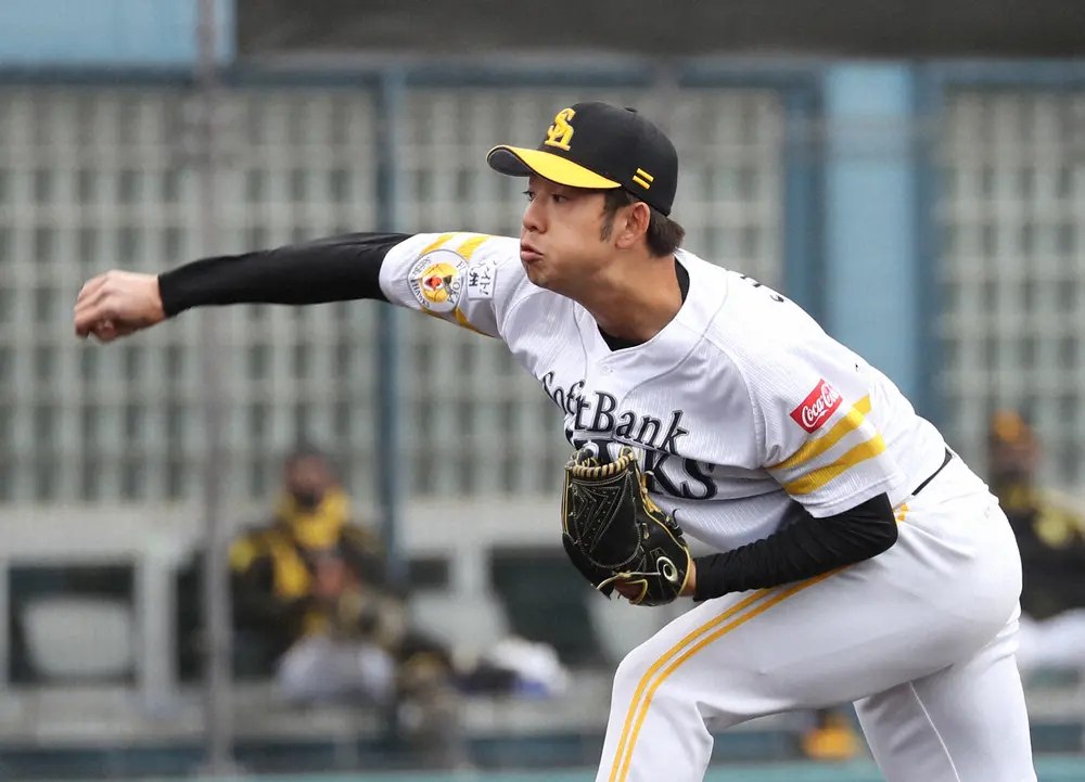 【画像・写真】ソフトバンク育成・重田倫明（撮影・井垣忠夫）