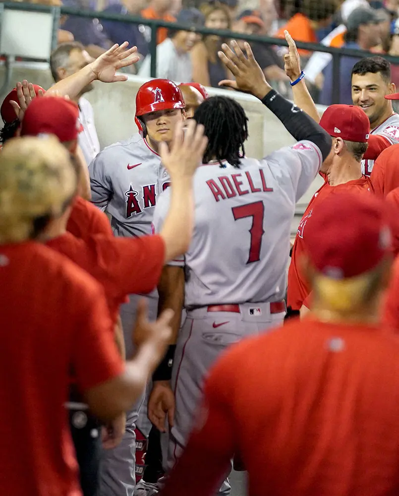 【画像・写真】エンゼルス・大谷の“モノマネSHOW”チームメートに大好評