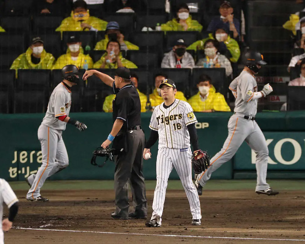 【画像・写真】6連敗中の阪神・西勇　5回に先制許す　打線は戸郷相手に5回まで無安打と苦戦