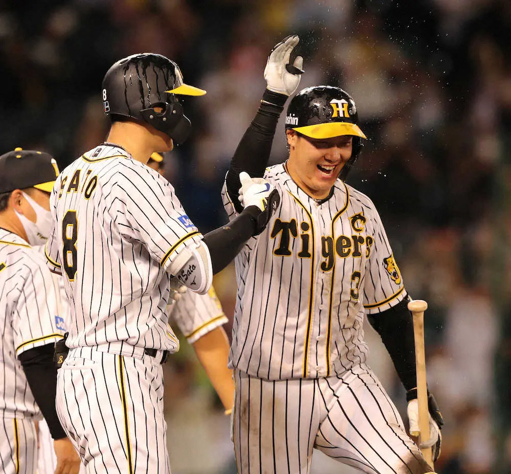 【画像・写真】阪神・大山　劇的なサヨナラ2ラン「死ぬ気で打ちにいきました」