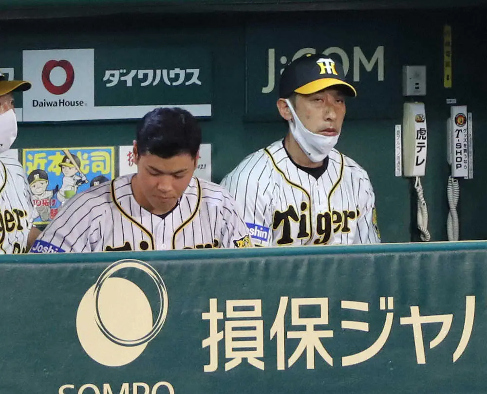 【画像・写真】見えない光　33打席連続無安打の阪神・佐藤輝を5回で代えた矢野監督「すぐ良くなる感じが見えないので」