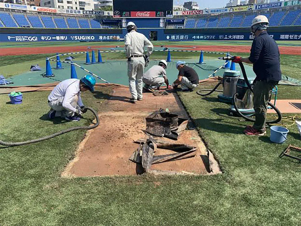 【画像・写真】金2つ生んだ「聖地」経ておかえりハマスタ　85日間で“五輪仕様→元通り”総勢600人の模様替え奮闘記