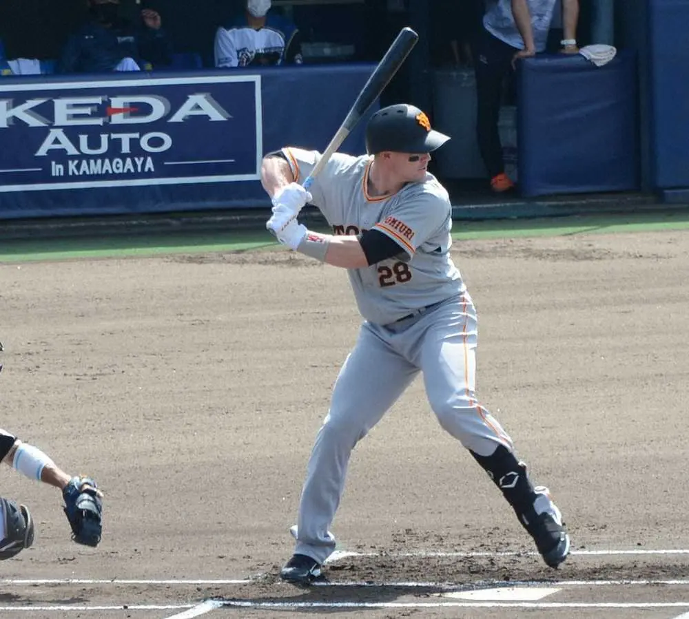 【画像・写真】巨人・ハイネマン来日初実戦で4打数無安打　「1試合出場できて良かった」