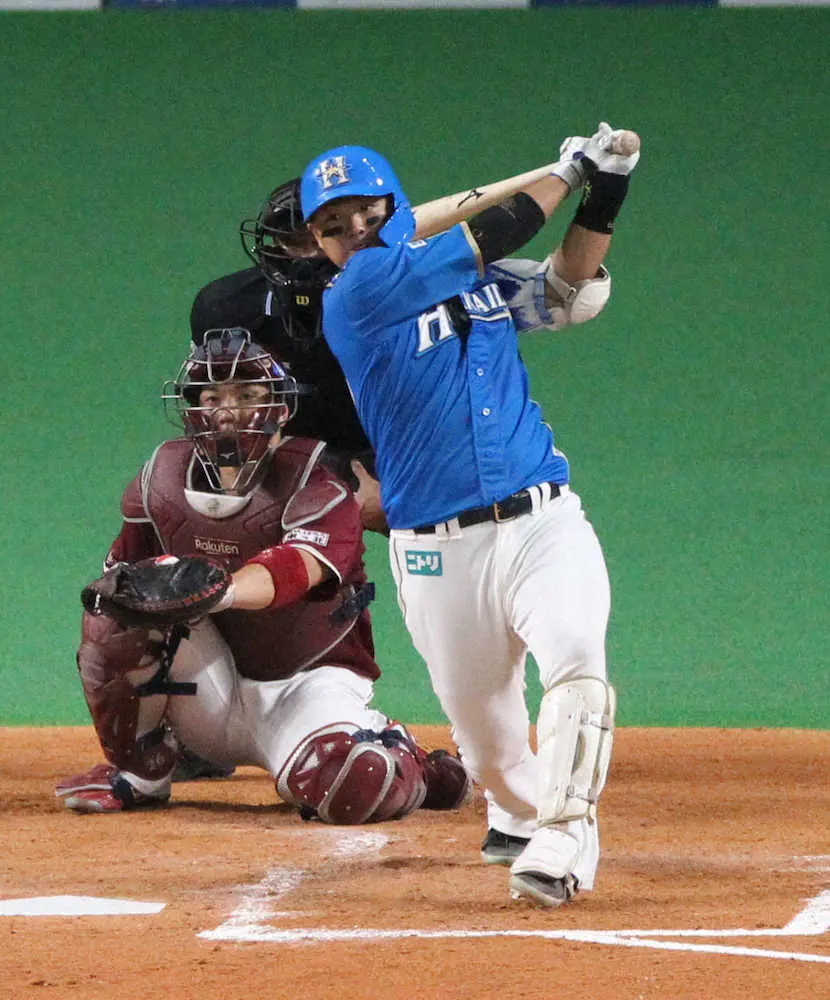 【画像・写真】日本ハム“道産子”佐藤　同郷の大海援護、無心で適時打　4試合連続安打も