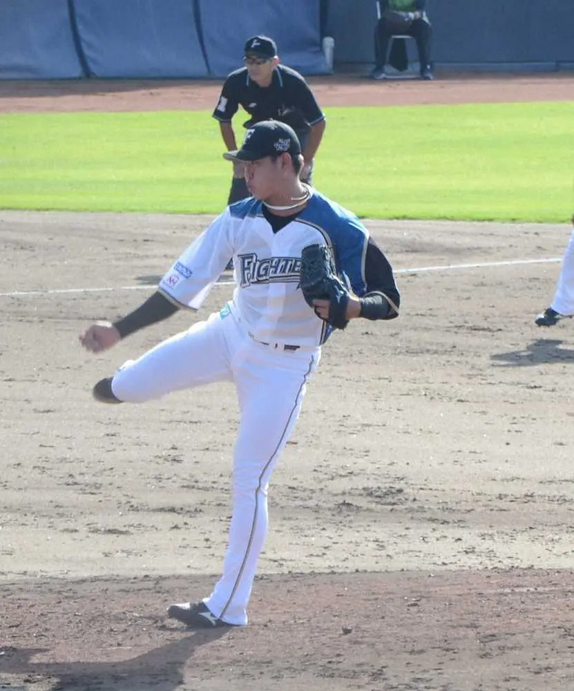 【画像・写真】日本ハム・姫野が投手デビュー戦で衝撃155キロ　栗山監督「本当に楽しみ」