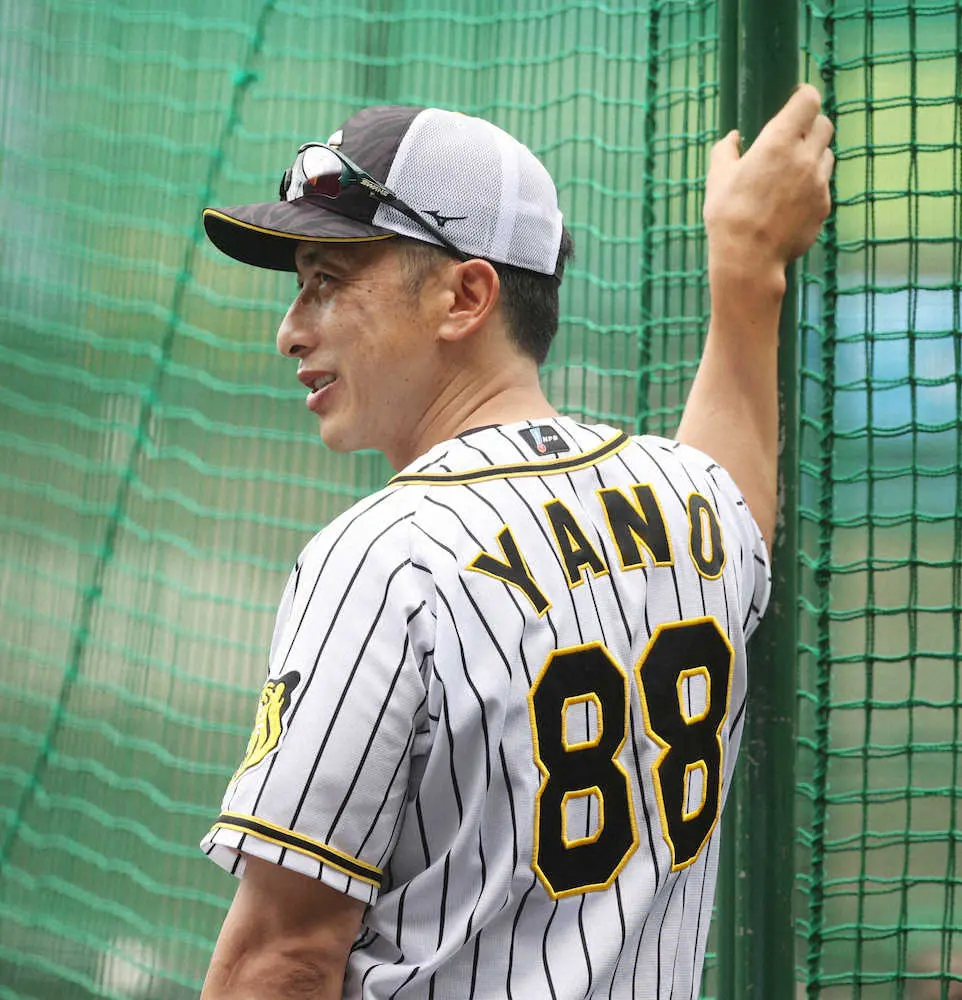 【画像・写真】阪神　矢野監督が青柳に“実演指導意見交換”　2戦連続5失点から一夜明け　数十分話し込む