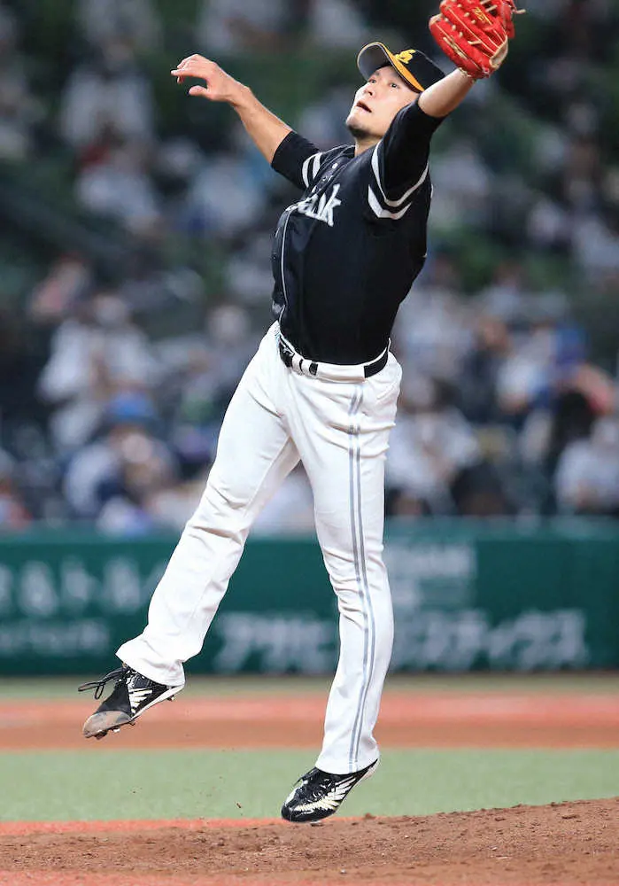 【画像・写真】ソフトB・千賀、7回無失点で今季5勝目の権利を持って降板　後半戦負けなしの4連勝へ