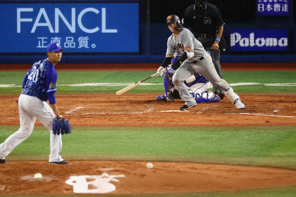 巨人 岸田 チャンスをいただけたので 今季初スタメンマスクで初安打初打点 巨人1点差に追い上げる スポニチ Sponichi Annex 野球