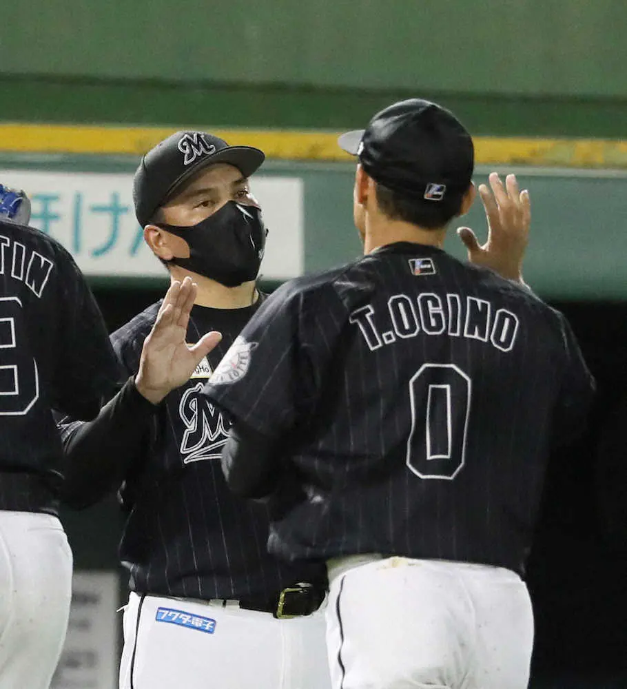 【画像・写真】ロッテ堅首！井口監督、価値あるドローに笑み　「最低でも引き分けに終わることが大事」