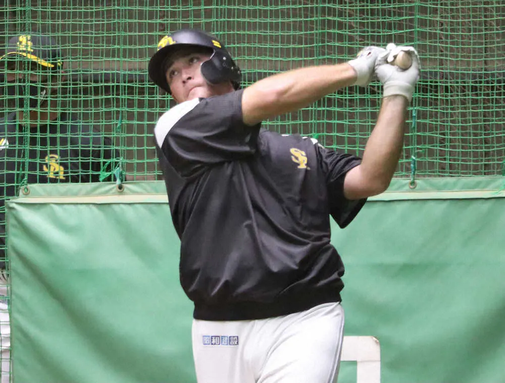 【画像・写真】ソフトバンク・リチャード　「でっかいどう」で一発狙う!　初見参の札幌ドームへ気合「がむしゃらにやる」