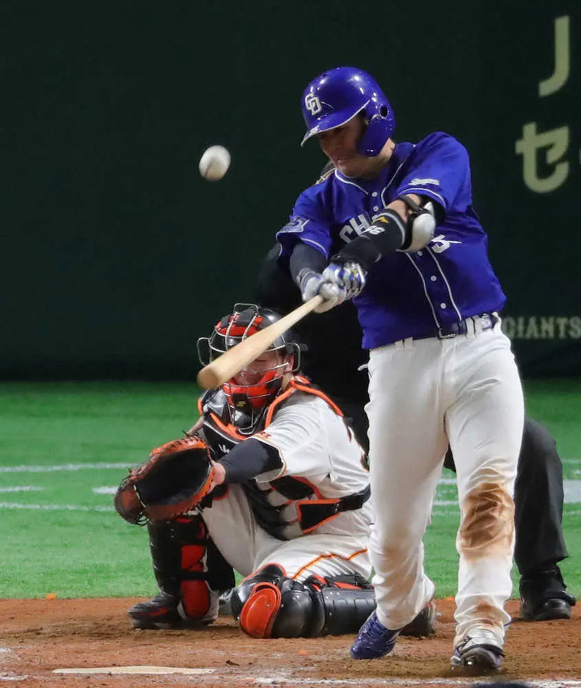 【画像・写真】京田だ、福田だ、木下拓だ　中日が巨人戦8年ぶりの1試合4発で大量リード奪う