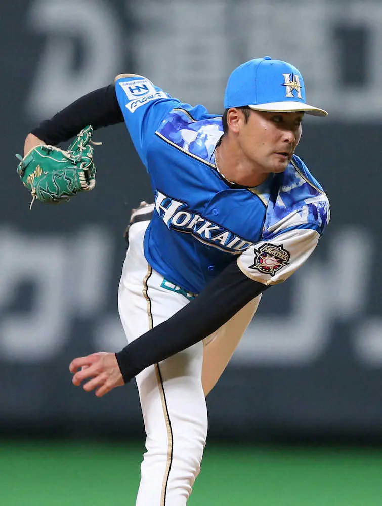 【画像・写真】日本ハム・上原　今季1軍初登板で1回を無失点　ギータを三振斬り