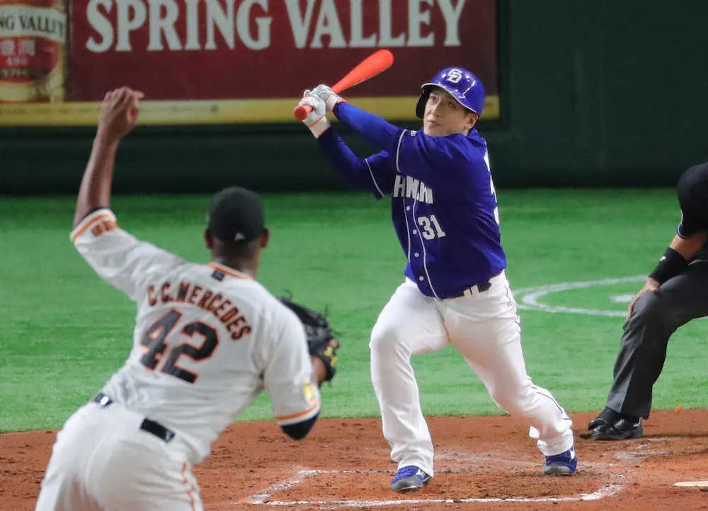【画像・写真】中日　投打ガッチリ連勝、渡辺「最高の結果」3ラン　先発・柳は粘って9勝目